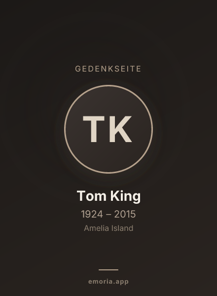 Gedenkportrait von Tom King