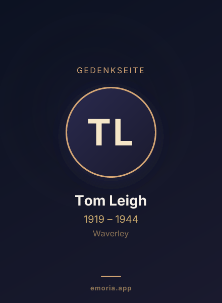 Gedenkportrait von Tom Leigh