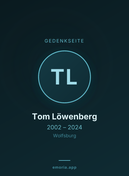 Gedenkportrait von Tom Löwenberg