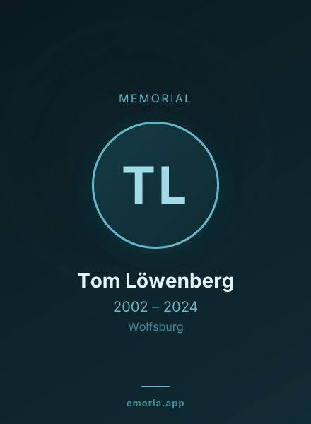 Memorial portrait of Tom Löwenberg