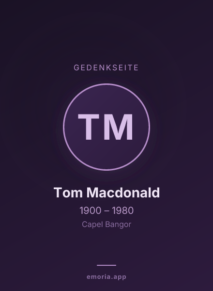 Gedenkportrait von Tom Macdonald