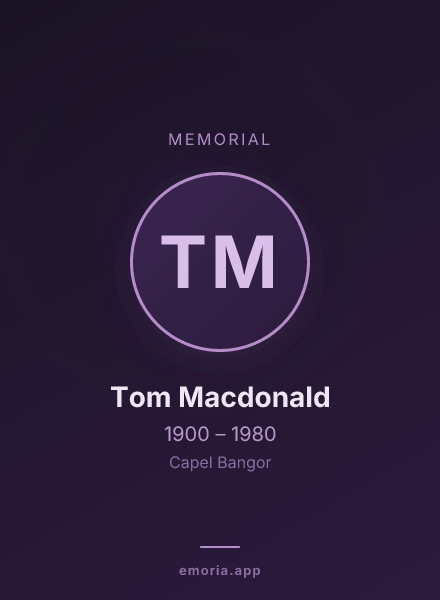 Memorial portrait of Tom Macdonald