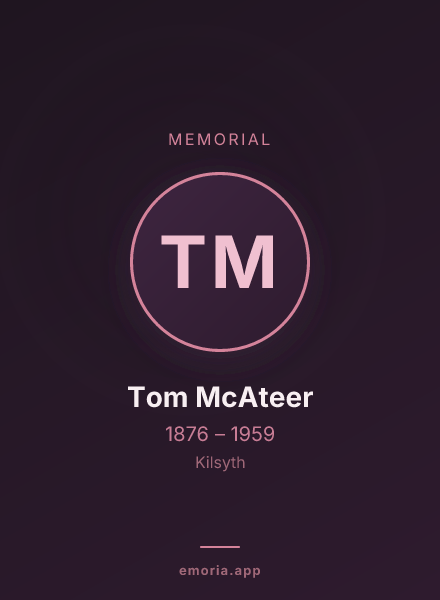 Memorial portrait of Tom McAteer