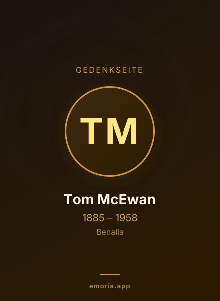 Gedenkportrait von Tom McEwan