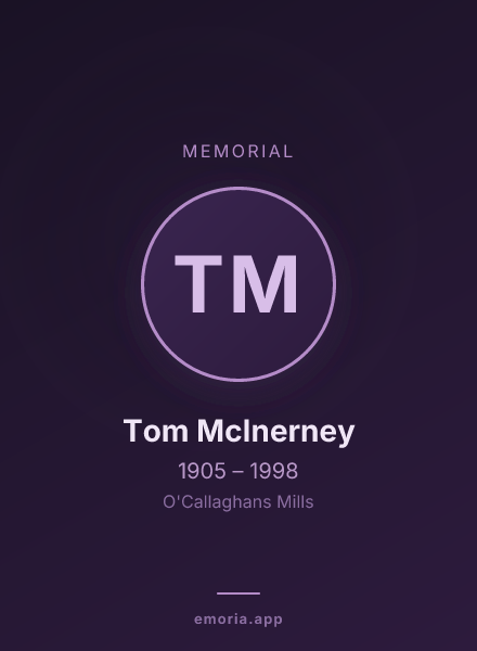 Memorial portrait of Tom McInerney