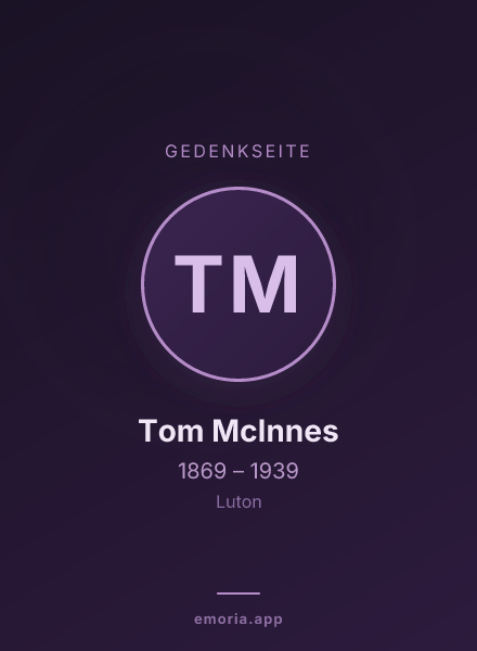 Gedenkportrait von Tom McInnes