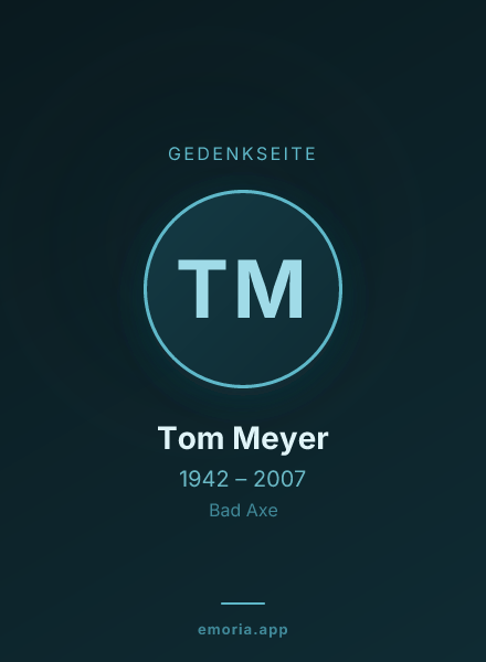Gedenkportrait von Tom Meyer