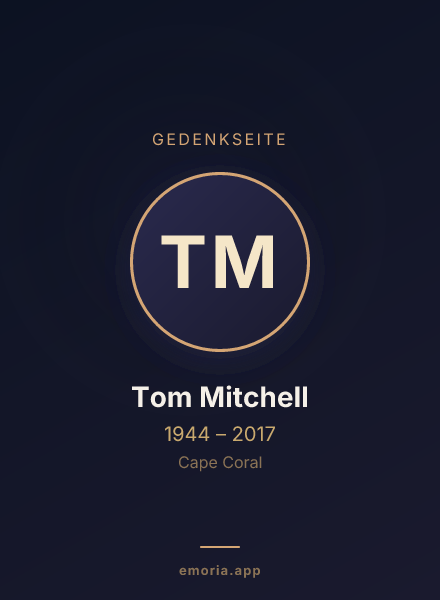 Gedenkportrait von Tom Mitchell