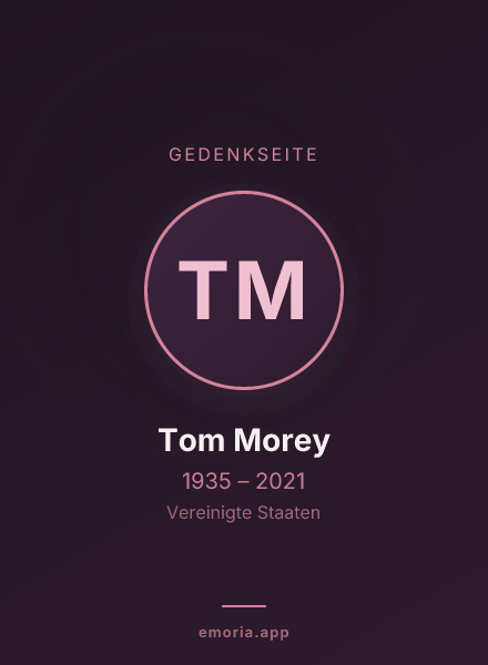 Gedenkportrait von Tom Morey