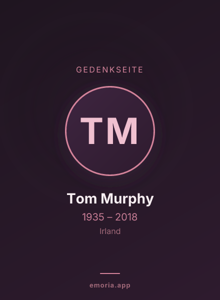 Gedenkportrait von Tom Murphy