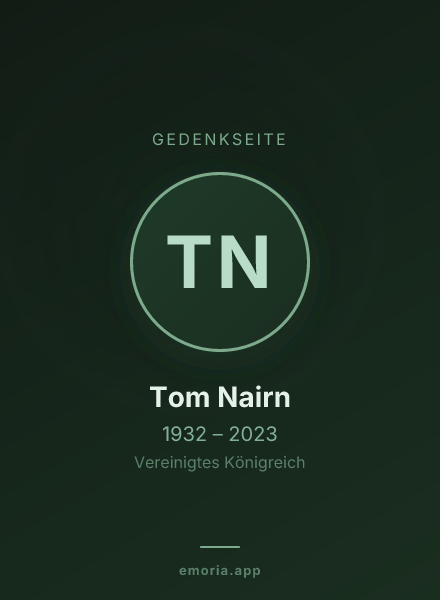 Gedenkportrait von Tom Nairn