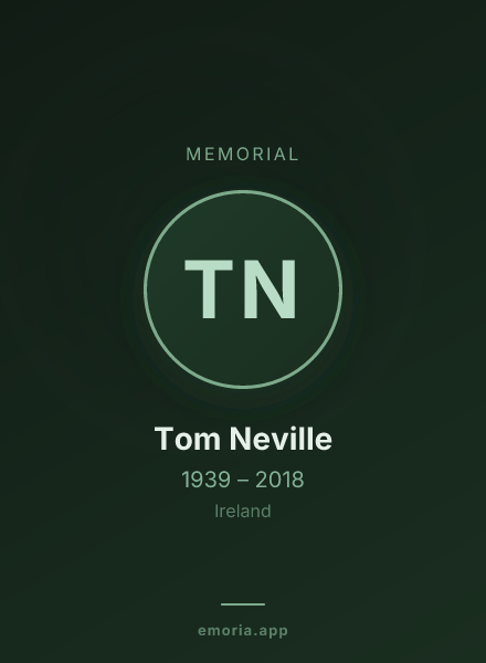Memorial portrait of Tom Neville