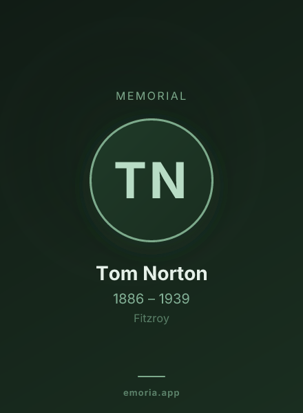 Memorial portrait of Tom Norton
