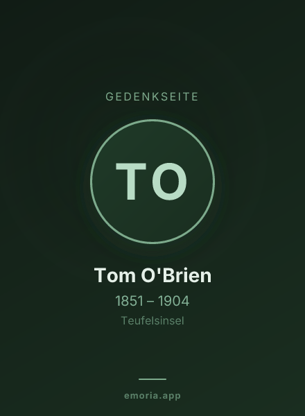 Gedenkportrait von Tom O'Brien