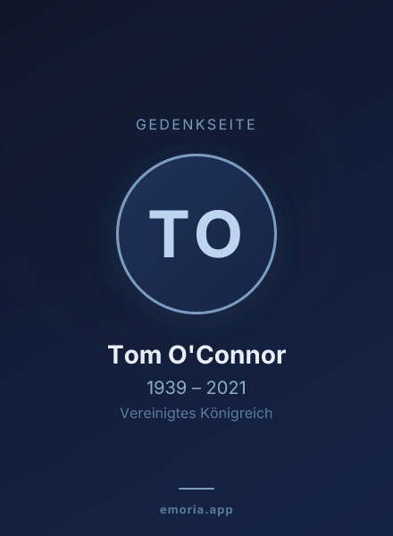 Gedenkportrait von Tom O'Connor