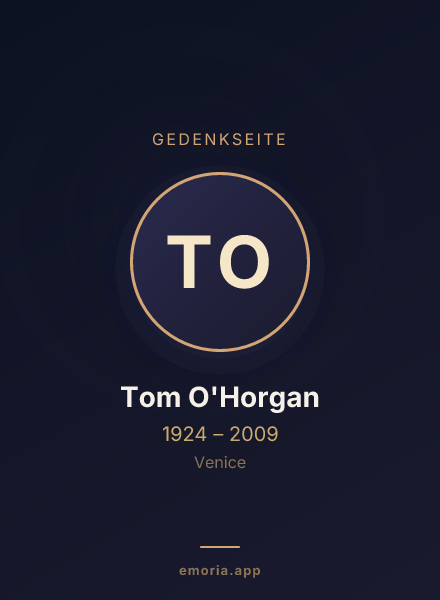 Gedenkportrait von Tom O'Horgan