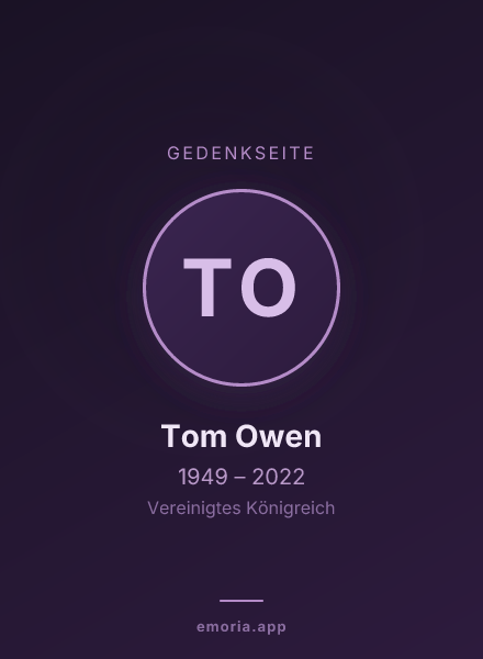 Gedenkportrait von Tom Owen