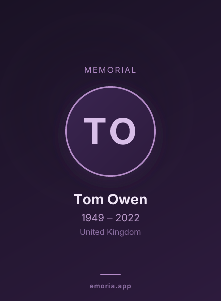 Memorial portrait of Tom Owen