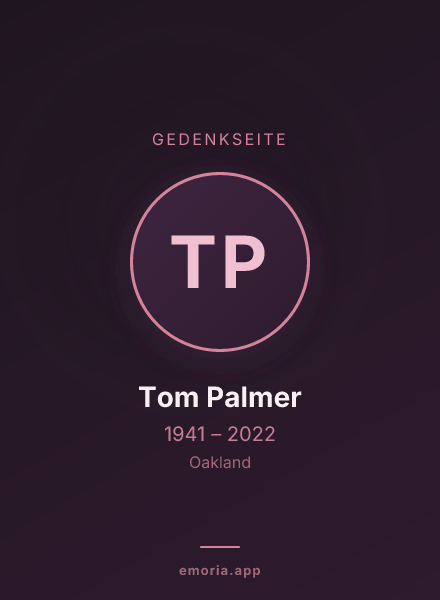 Gedenkportrait von Tom Palmer