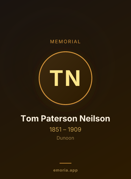 Memorial portrait of Tom Paterson Neilson