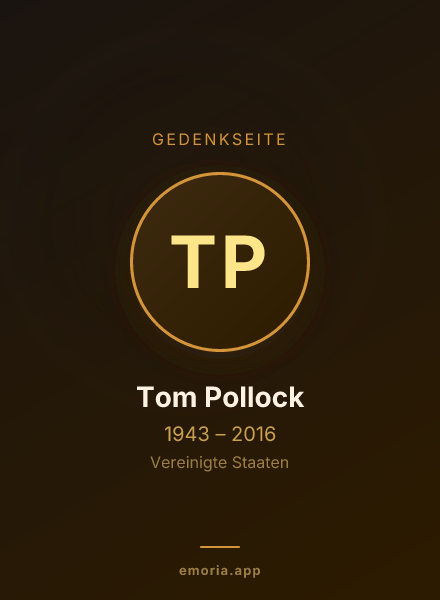 Gedenkportrait von Tom Pollock