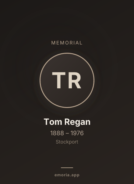 Memorial portrait of Tom Regan