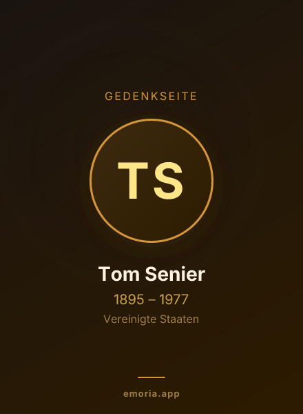 Gedenkportrait von Tom Senier
