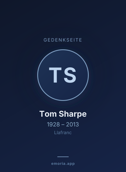 Gedenkportrait von Tom Sharpe
