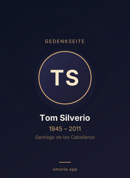 Gedenkportrait von Tom Silverio