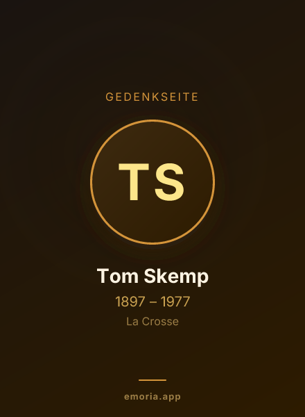 Gedenkportrait von Tom Skemp