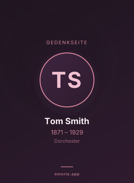 Gedenkportrait von Tom Smith