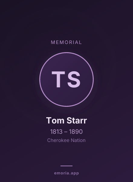 Memorial portrait of Tom Starr