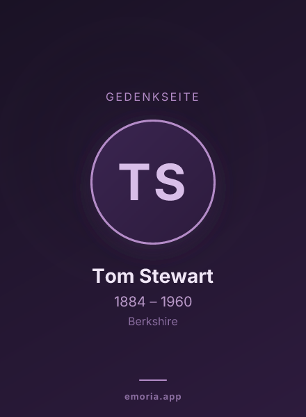 Gedenkportrait von Tom Stewart