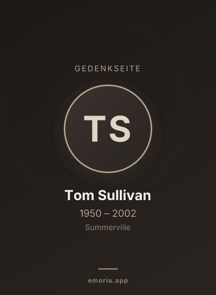 Gedenkportrait von Tom Sullivan