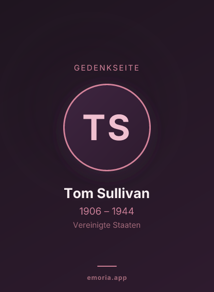 Gedenkportrait von Tom Sullivan