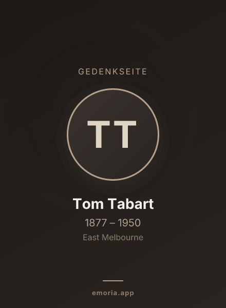 Gedenkportrait von Tom Tabart