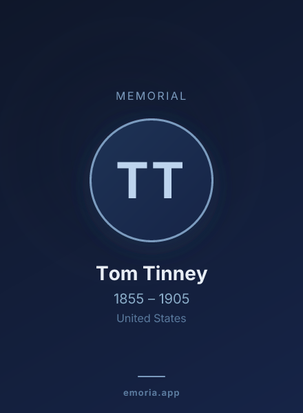 Memorial portrait of Tom Tinney