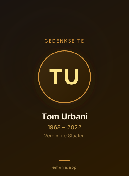 Gedenkportrait von Tom Urbani