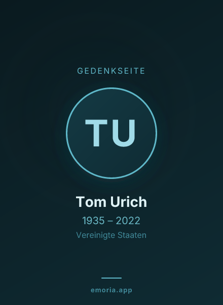 Gedenkportrait von Tom Urich