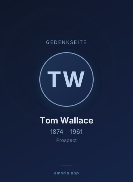 Gedenkportrait von Tom Wallace