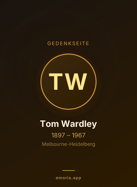 Gedenkportrait von Tom Wardley