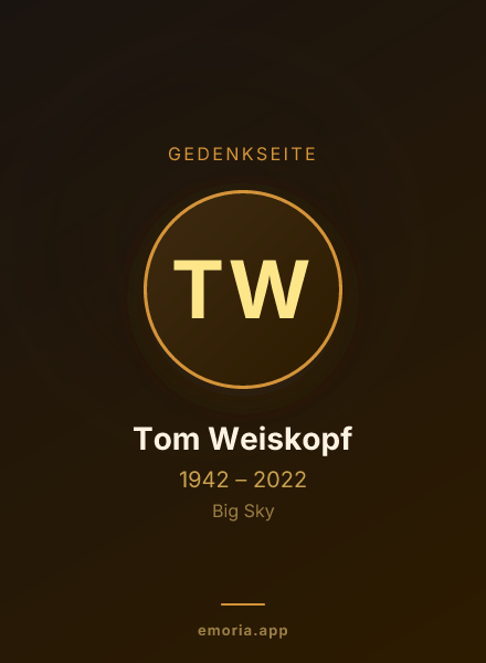 Gedenkportrait von Tom Weiskopf