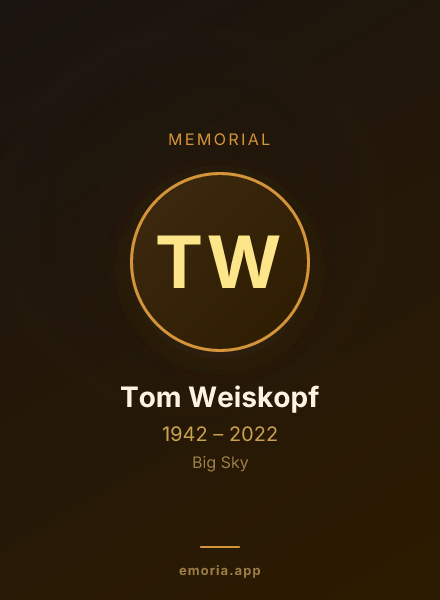Memorial portrait of Tom Weiskopf