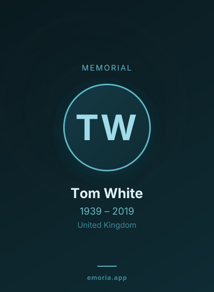 Memorial portrait of Tom White
