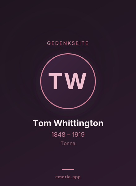 Gedenkportrait von Tom Whittington
