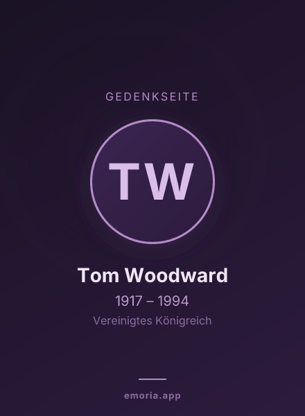 Gedenkportrait von Tom Woodward