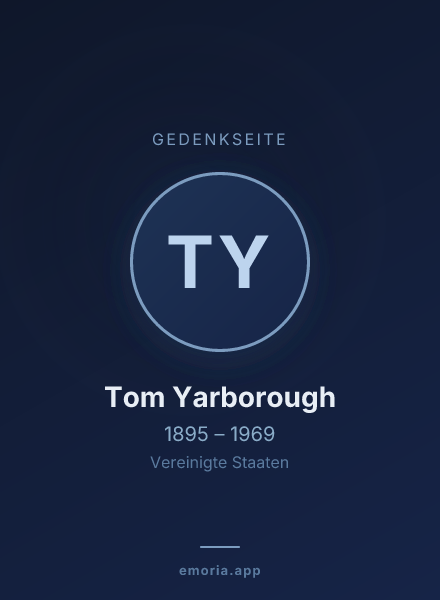 Gedenkportrait von Tom Yarborough