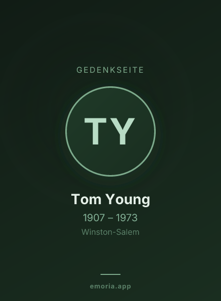 Gedenkportrait von Tom Young