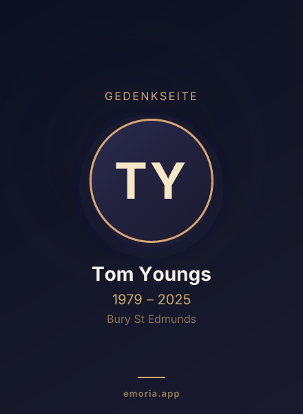 Gedenkportrait von Tom Youngs