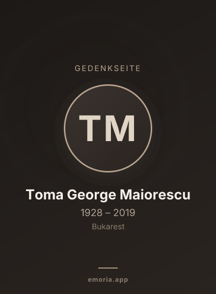 Gedenkportrait von Toma George Maiorescu